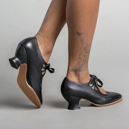 Chaussures orthopédiques à talons hauts en cuir Lighteme pour femmes