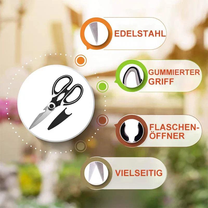 Lighteme Multifunktionale Küchenschere aus Edelstahl 