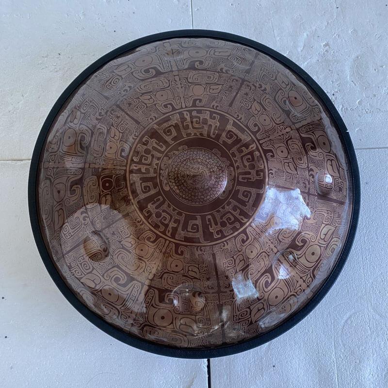 MiSoundofNature Custom Handmade F3 Handpan Drum 1.2mm Stainless Steel 22 In 9/10/11/12 Notes Hang Instrument