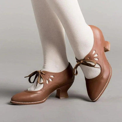Chaussures orthopédiques à talons hauts en cuir Lighteme pour femmes