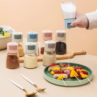Distributeurs de sel et de poivre réglables à poussoir Lighteme | ACHETEZ-EN 1, OBTENEZ-EN 1 GRATUITEMENT (2 PIÈCES)