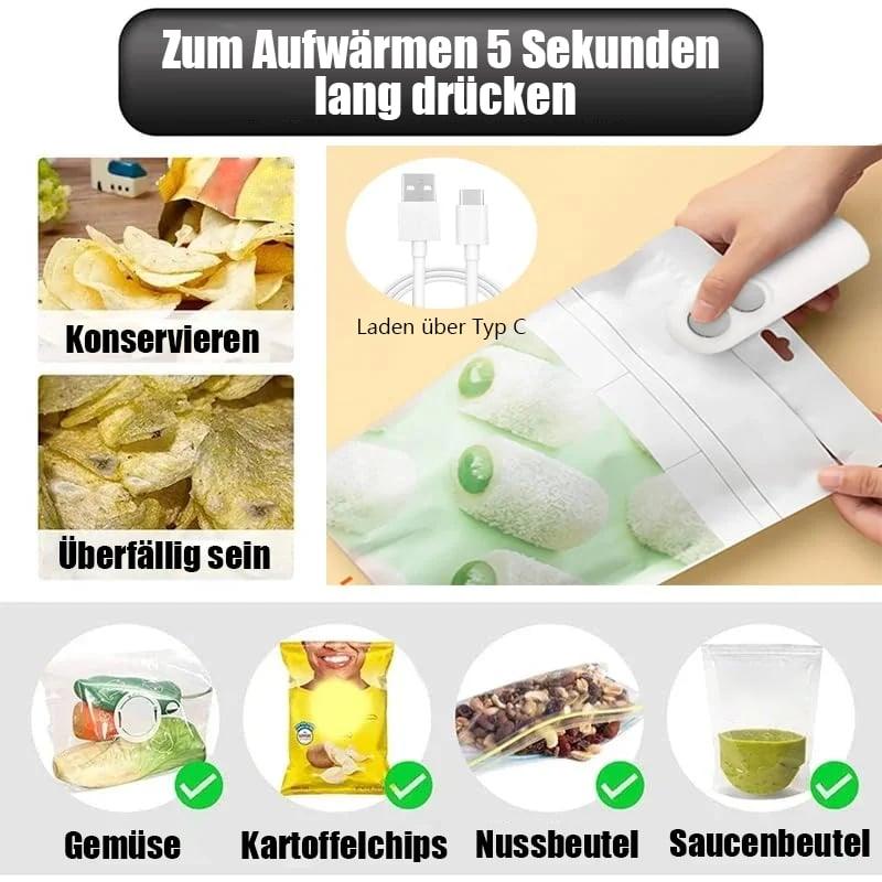 Lighteme Mini-Beutelverschließer, tragbares 2-in-1-Werkzeug