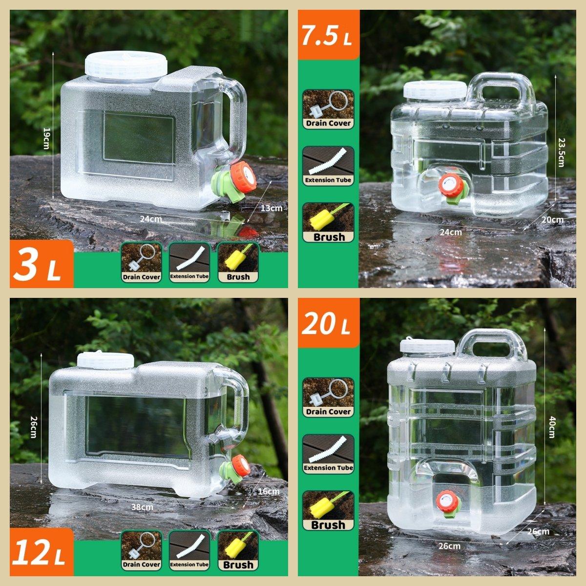 Tragbarer Outdoor-Wasserbehälter mit Wasserhahn von Lighteme