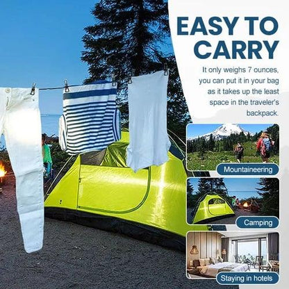 Tragbare Wäscheleine von Lighteme für Camping (2 STK)