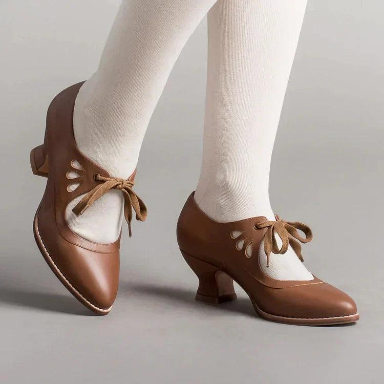 Chaussures orthopédiques à talons hauts en cuir Lighteme pour femmes