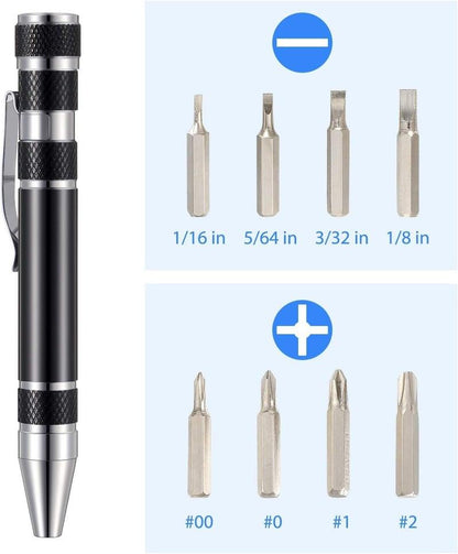 Lighteme 8-in-1-Mini-Stiftschraubendreher