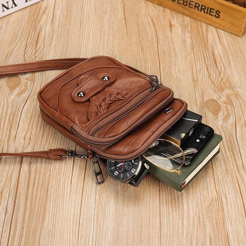Lighteme leather crossbody bag