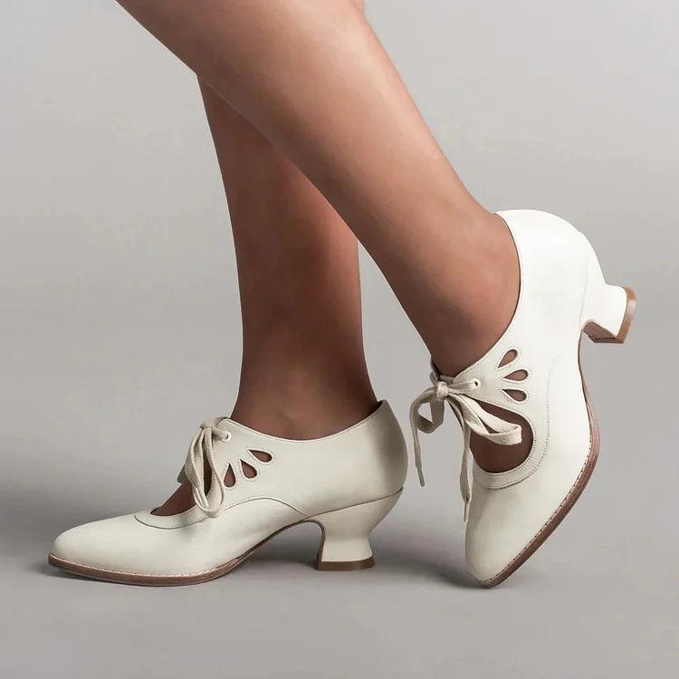 Chaussures orthopédiques à talons hauts en cuir Lighteme pour femmes