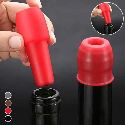 Bouchons de bouteille de vin et de champagne en silicone Lighteme | Lot de 10 pièces