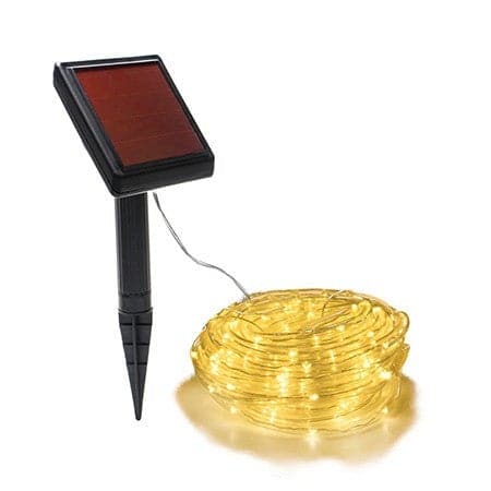 Lighteme Warm White Rope Solar LED String Lights