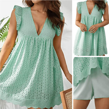 Lighteme Romper Dress with Shorts