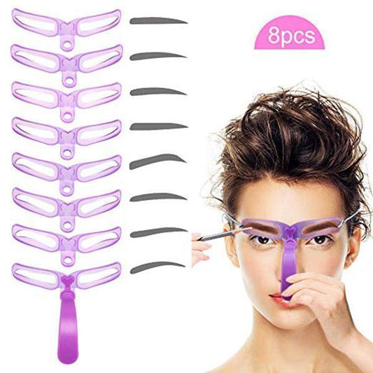 Pochoir à sourcils Lighteme 8 formes 