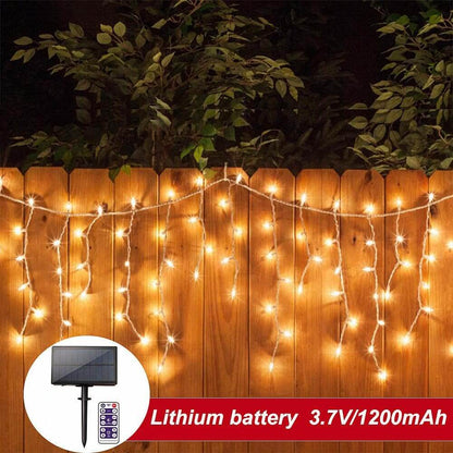 Guirlandes solaires à LED Lighteme Premium blanc chaud avec télécommande