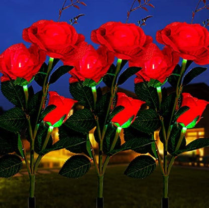 Lighteme Solar LED Rose Flower Light (2 Pack)