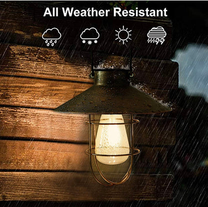 Lighteme Hanging Solar Lantern with Shepherd Hook 31 Inch