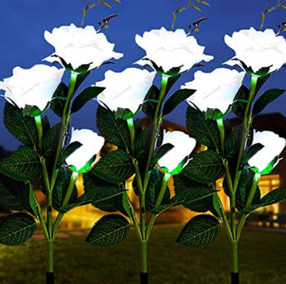 Lighteme Solar LED Rose Flower Light (2 Pack)