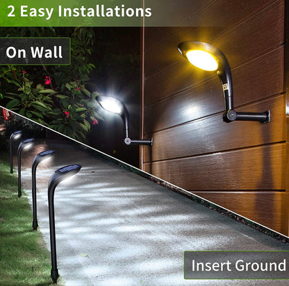 Lighteme Solar Pathway Lights, 4-Pack Color Glow LED Landscape Lighting-20 Lumen