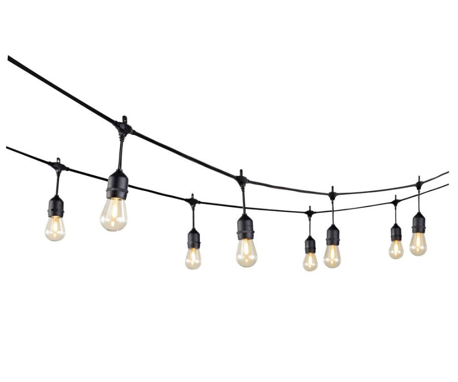 Lighteme 24 Ft. Waterproof LED String Light, 12 bulbs Plug-In