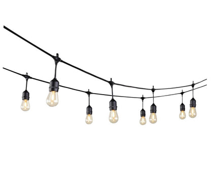 Lighteme 24 Ft. Waterproof LED String Light, 12 bulbs Plug-In