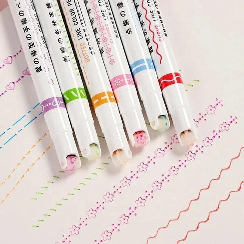 Lighteme Curve Textmarker 6er-Set