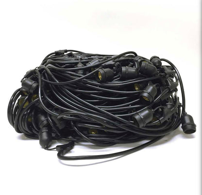 Lighteme 48Ft Pro Vintage Edition Plug-In Outdoor Schwere Qualität Kommerzielle Lichterkette-15 Glühbirnen