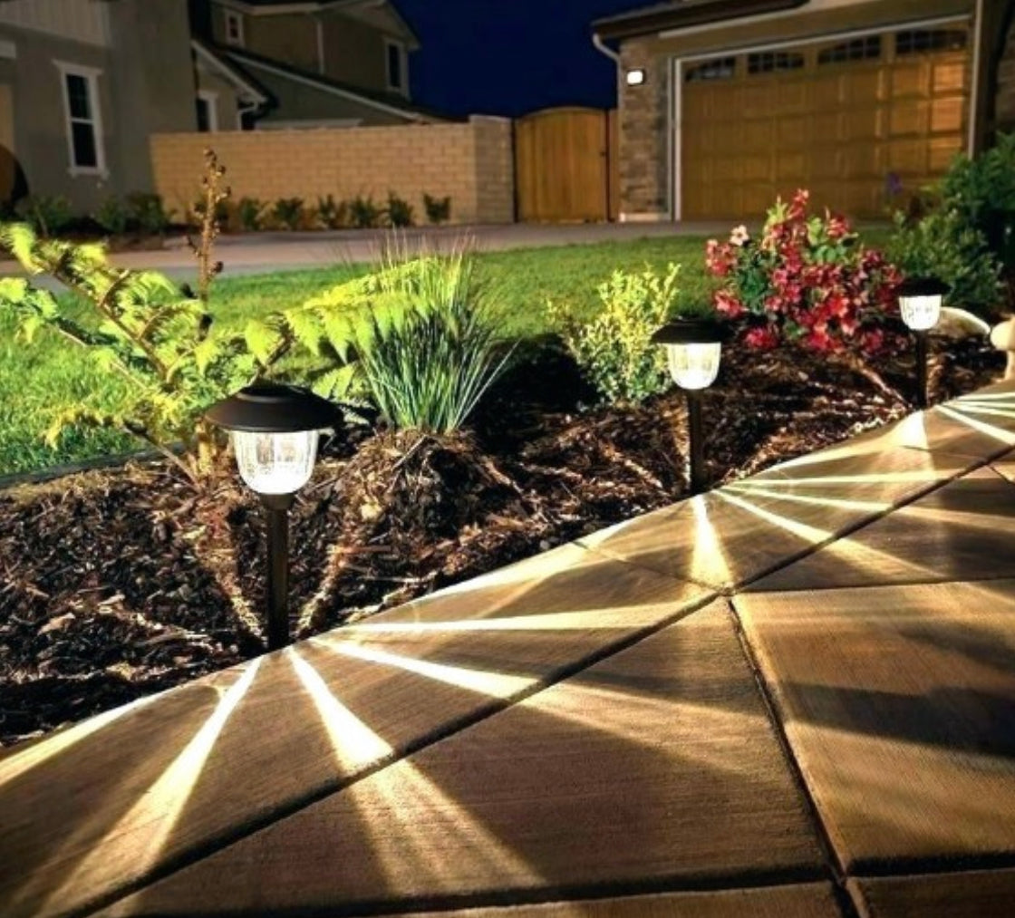 Lampes solaires LED Lighteme pour allées, nouveau modèle, lot de 8 