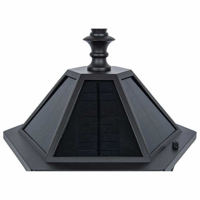 Lighteme Outdoor Solar LED Lamp Post Lights 300 Lumen 90 Inch Tall