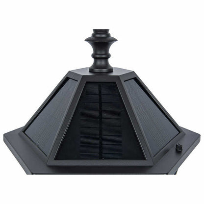 Lighteme Outdoor Solar LED Lamp Post Lights 300 Lumen 90 Inch Tall