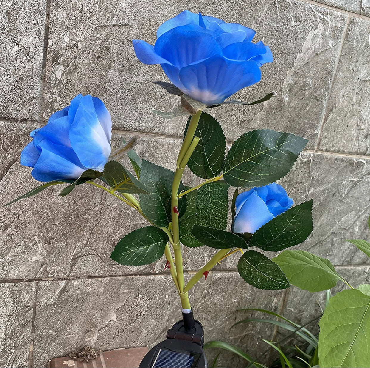 Lighteme Solar LED Rose Flower Light (2 Pack)
