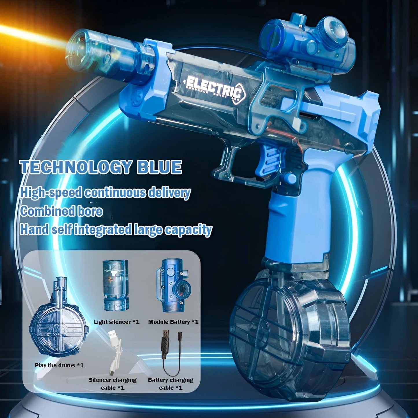 Pistolet à eau électrique haute pression pour enfants Lighteme