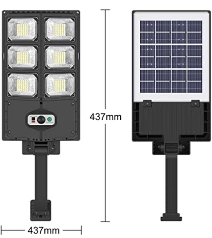 Lighteme 150W Solar Lights, 3 Modes Led Solar Wall Light Motion Sensor with Remote Control, 8000LM
