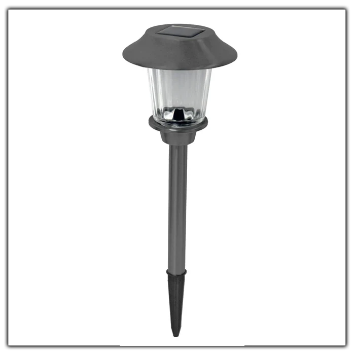 Lighteme 8 Pack Solar Pathway LED Lights Outdoor Color Changing -Stainless Steel