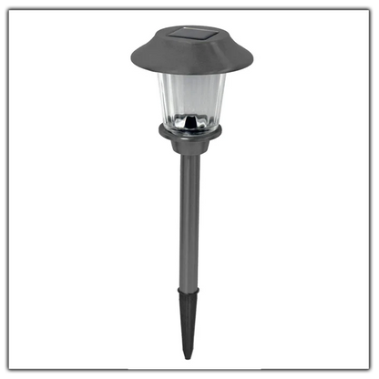 Lighteme 8 Pack Solar Pathway LED Lights Outdoor Color Changing -Stainless Steel