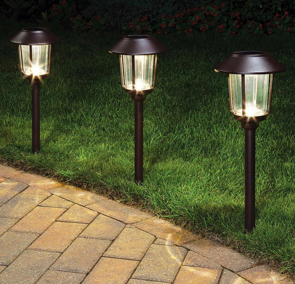 Lighteme Solar LED Large Pathway Lights 10 Lumen  - 6 Pack