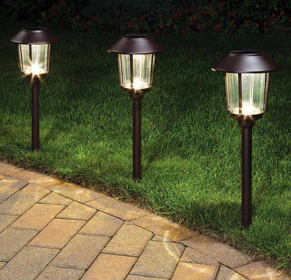 Lighteme Solar LED Large Pathway Lights 10 Lumen  - 6 Pack