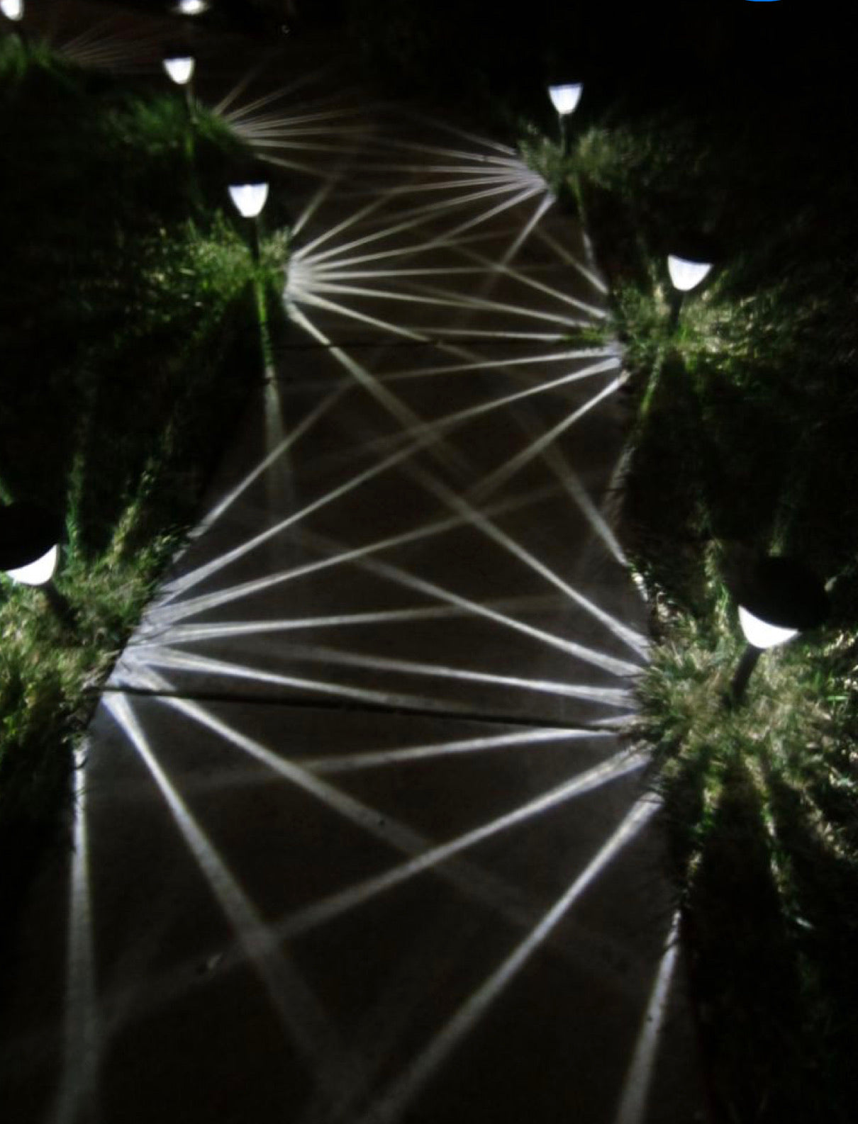 Lighteme High-End Solar-LED-Wegeleuchten aus Glas und Edelstahl (10er-Pack)