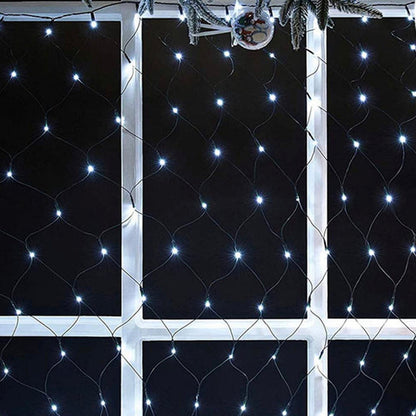 Lighteme Solar Net Mesh Lights 360 LED  with Remote, 11.8Ft x 4.9Ft Fence String Light