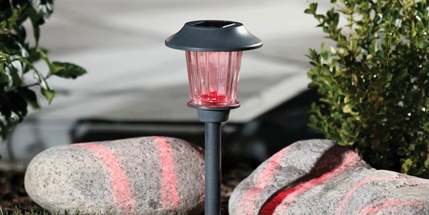 Lighteme Solar Color-Holding Pathway Lights, 8pk.