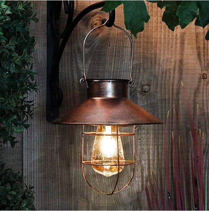 Lighteme Hanging Solar Lantern with Shepherd Hook 31 Inch