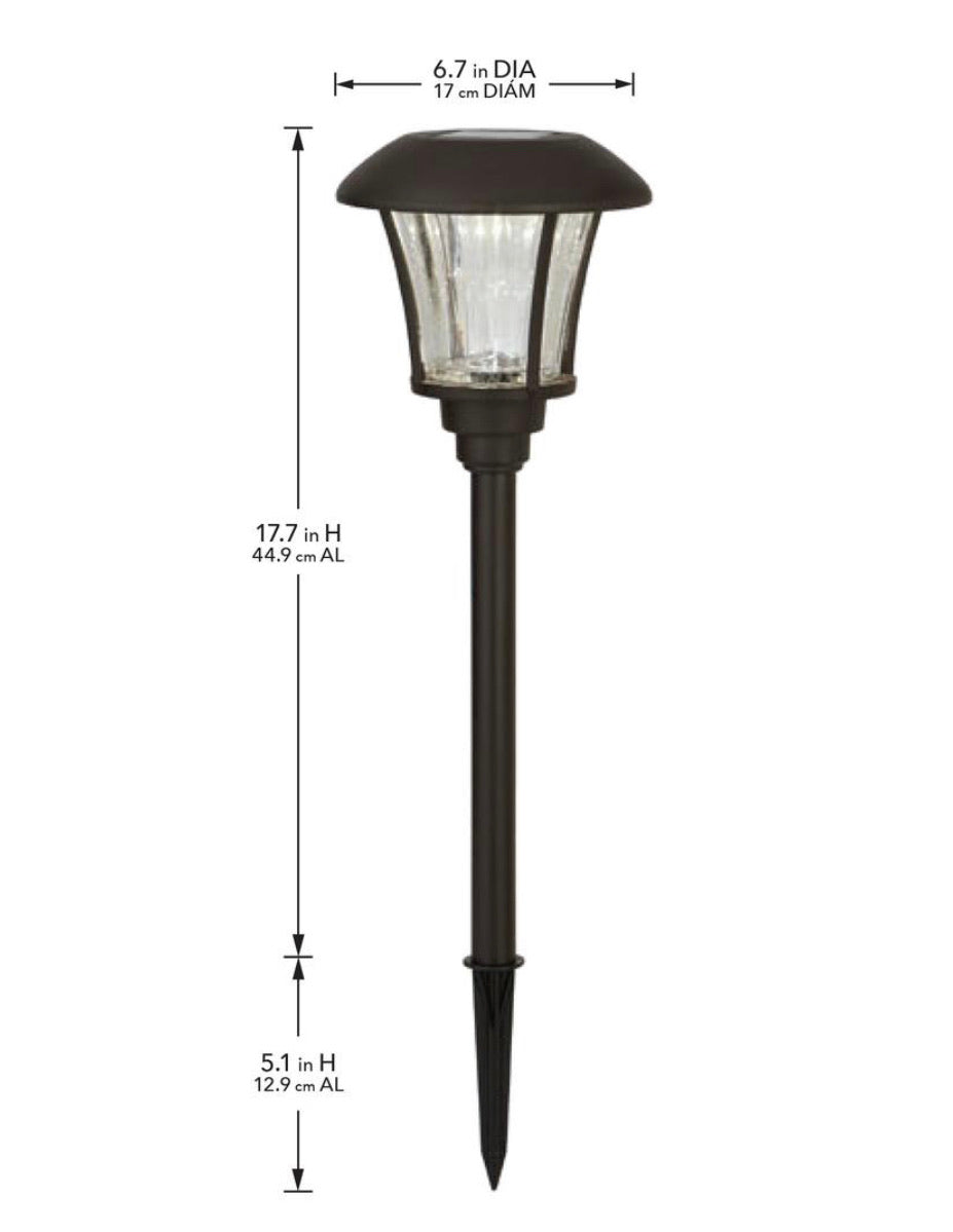 Lighteme Solar-Wegeleuchte, LED, Landschaft, 10 Lumen, Bronze (8er-Pack) 