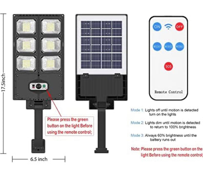 Lighteme 150W Solar Lights, 3 Modes Led Solar Wall Light Motion Sensor with Remote Control, 8000LM