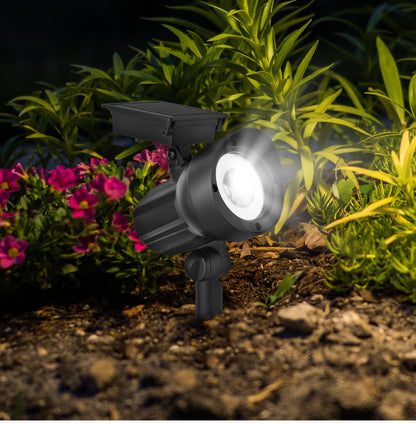(5-Pack) Lighteme 50 Lumen Solar Outdoor Landscape Spot Light, Black