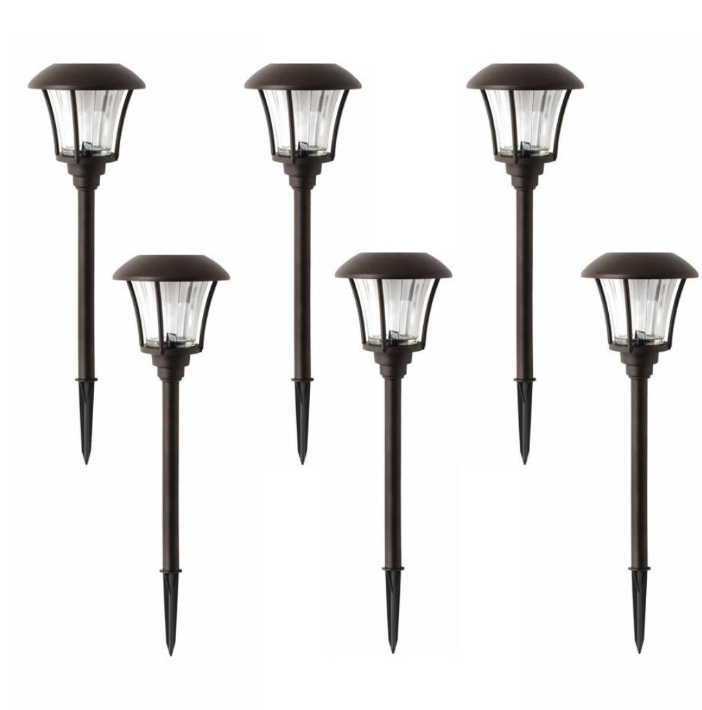 Lighteme Solar-Wegeleuchte, LED, Landschaft, 10 Lumen, Bronze (8er-Pack) 