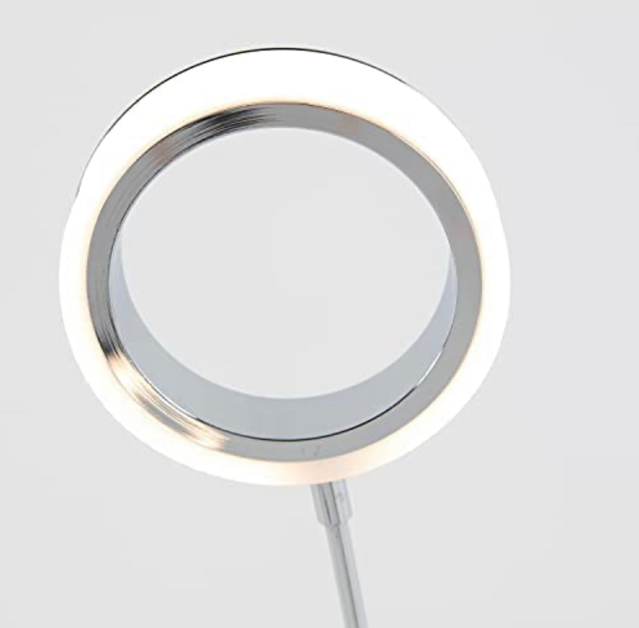 Lighteme Optical LED Integrated Floor Lamp Light Fixture, Chrome