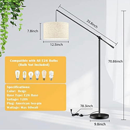 Lighteme Arc Floor Lamp Hang - Large - with LED Bulb