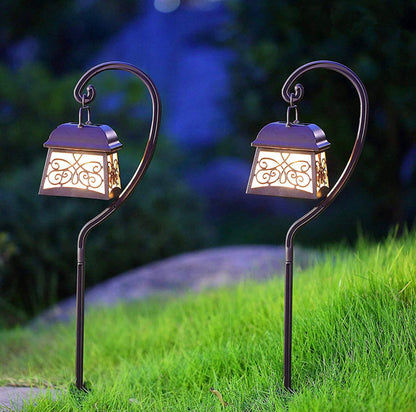 Lighteme 22 Inch Hanging Solar Lights Multipurpose Shepherd Hook 4-Pack