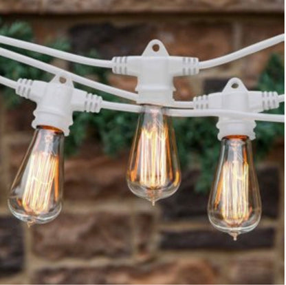 Lighteme 48Ft Pro Vintage Edition Plug-In Outdoor Schwere Qualität Kommerzielle Lichterkette-15 Glühbirnen