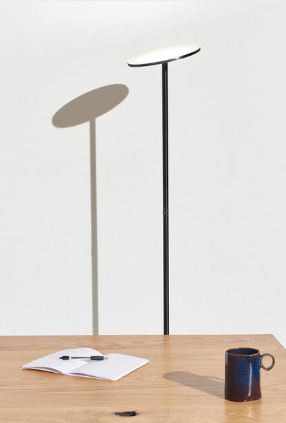 Lighteme Sky Moon LED-Torchiere-Stehlampe, superhell – hohe Lumenzahl für Wohnzimmer und Büros – dimmbar