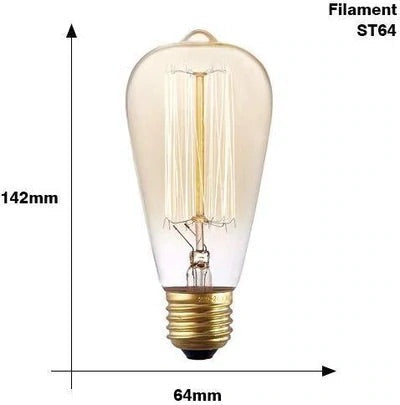 Lighteme 48Ft Pro Vintage Edition Plug-In Outdoor Schwere Qualität Kommerzielle Lichterkette-15 Glühbirnen
