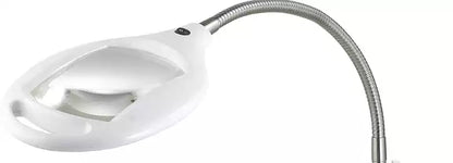 Lighteme 8X10 – Stehlampe mit ganzseitiger Vergrößerung – Freihändige Lupe mit hellem LED-Licht zum Lesen – Flexibler Schwanenhals hält die Position 